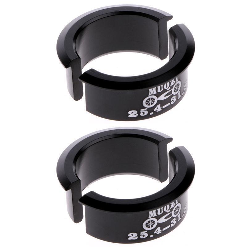 4Pcs Bicycle Handlebar Shim 25.4mm to 31.8mm Stem For Fixed Gear MTB Road Bike