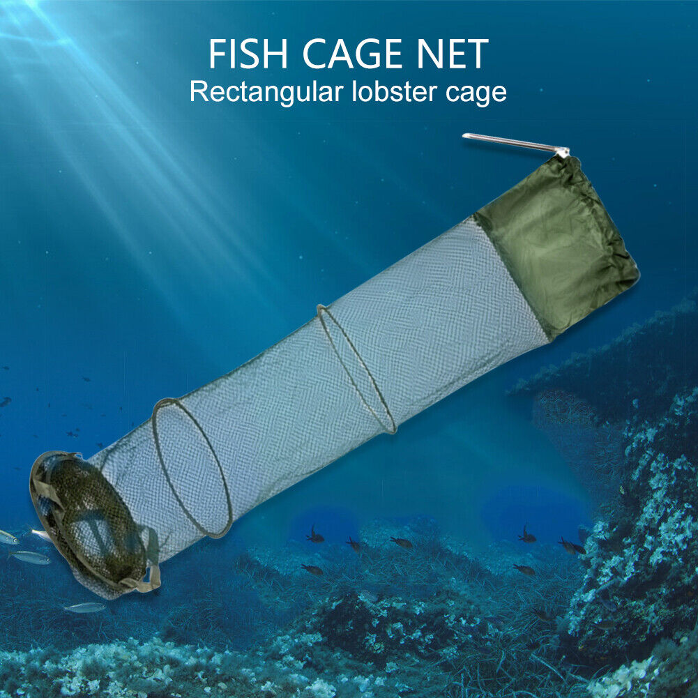 1.4m 5 Layers Fishing Basket Dip Nets Cage Folding Outdoor Fishing Tackle