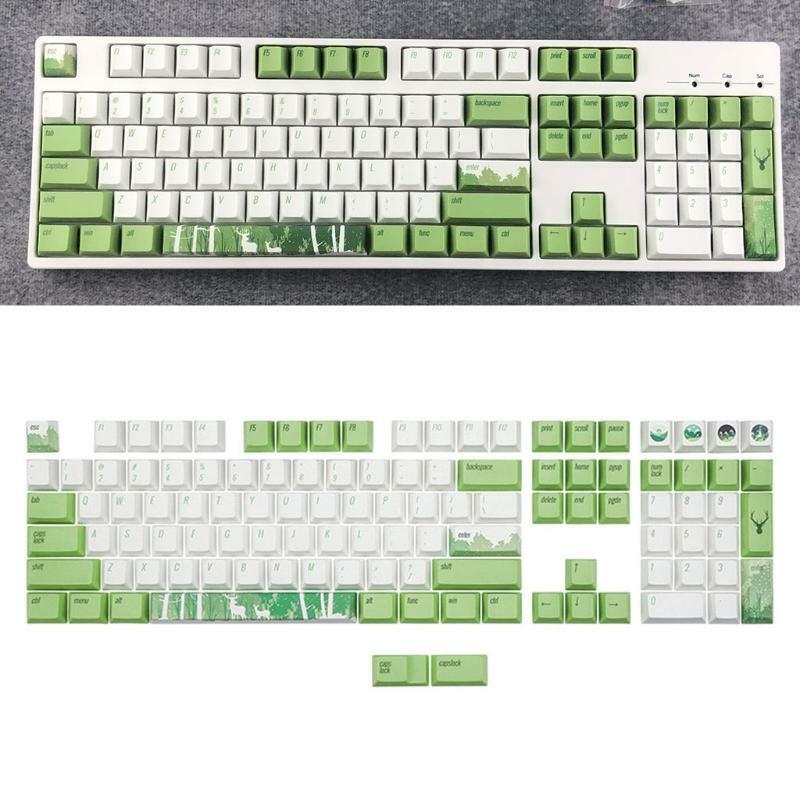 110 Pieces OEM Profile 5 Sides Dye-Sub Light-proof Keycap for Cherry MX Switches