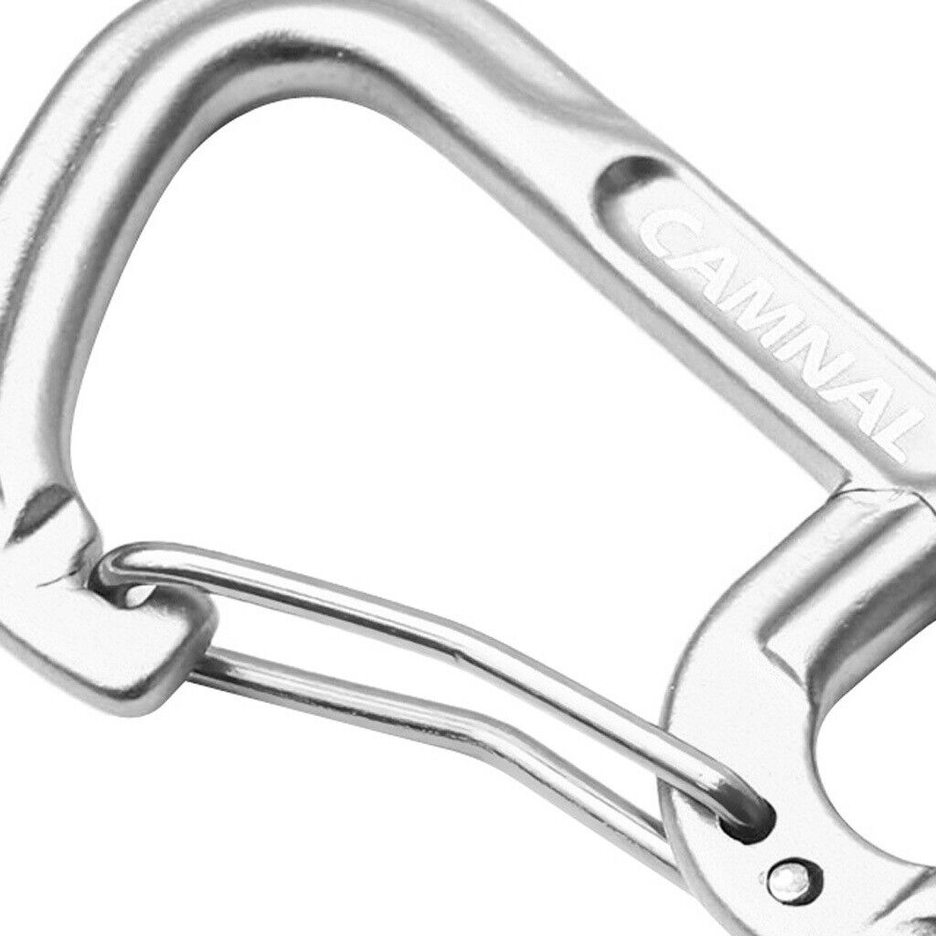 2pcs Aluminum   Carabiners Clip  Spring Hook Keychain Buckle