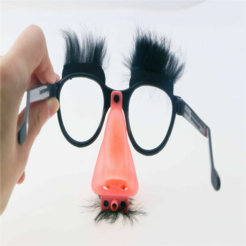 Funny Groucho Marx Beagle Glasses Nose Mustache Hair Disguise Novelty Art Party