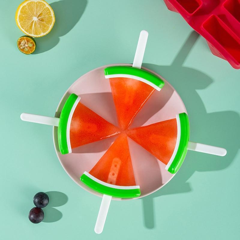 Watermelon Shaped Ice Pop Moulds Homemade Popsicles Tools for DIY Ice Popsicles
