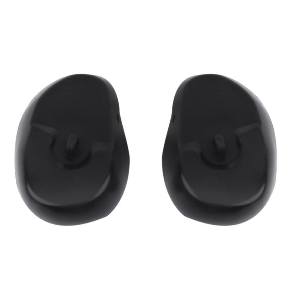 1 Pair Salon Hair Dye Silicone Ear Cover Barber Shop Anti Staining(Black)