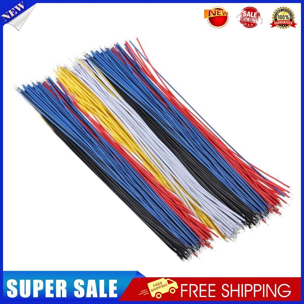 100pcs Tin Plated Breadboard PCB Solder Cable Copper Fly Jumper Wire 8 inch