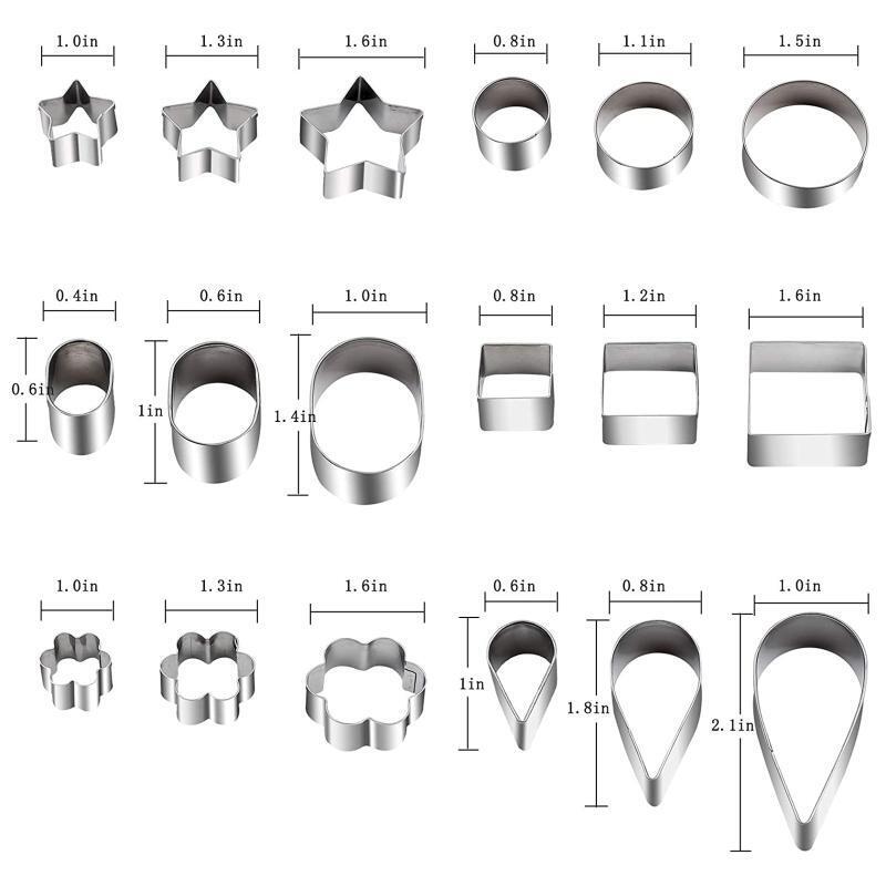 30 PCS Cookie Cutter Biscuit Cutter Cookie Mould Biscuit Mold 10 Different Shape