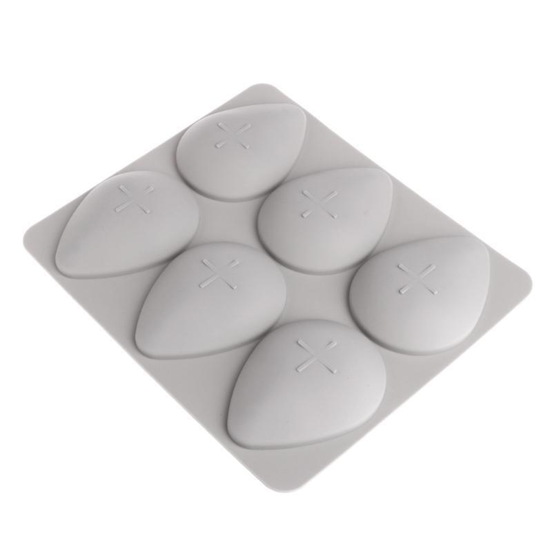 6-Cavity Waterdrops Soap Aromatherapy Wax Candle Plaster Epoxy Making Silicone