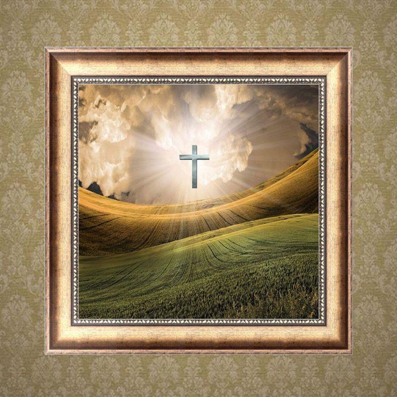 Cross Landscape DIY 5D Full Drill Diamond Painting Embroidery Cross Stitch Kit