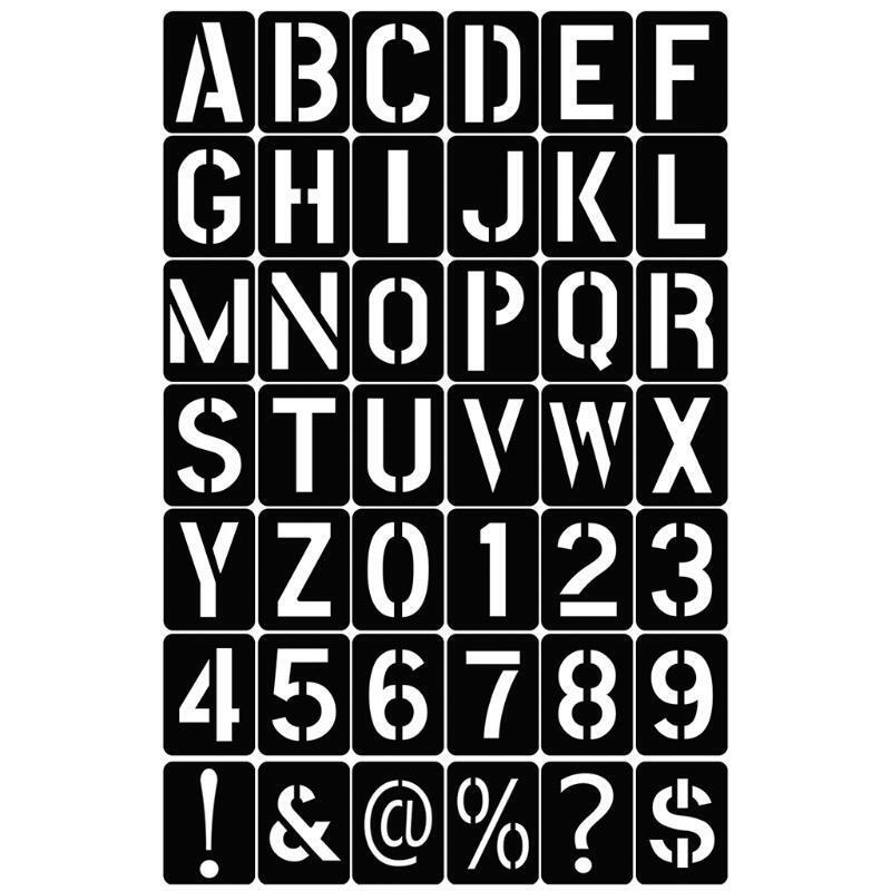 Letter and Number Stencils for Painting on Wood Reusable Alphabet Mold Durable