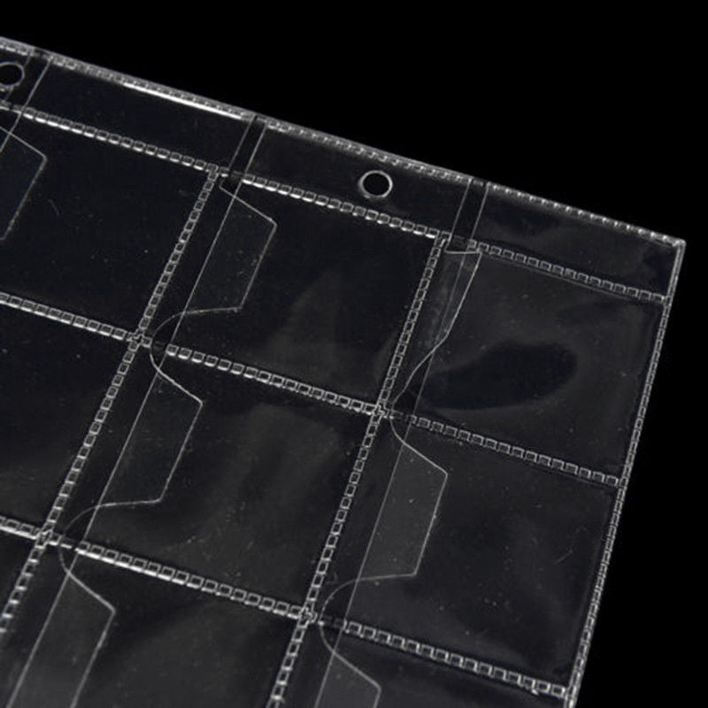 5X 30 Pockets Album Pages Holders Folder For Classic Coin Storage Collection