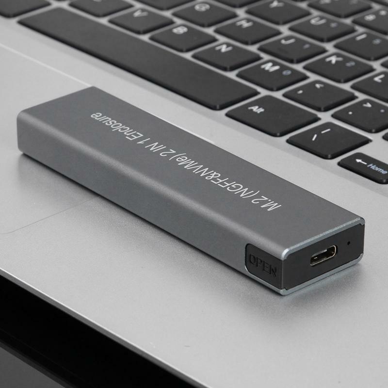 M.2 NVMe NGFF Sata SSD Enclosure Adapter USB C 3.1 10Gbps for PCIe M B+M Key