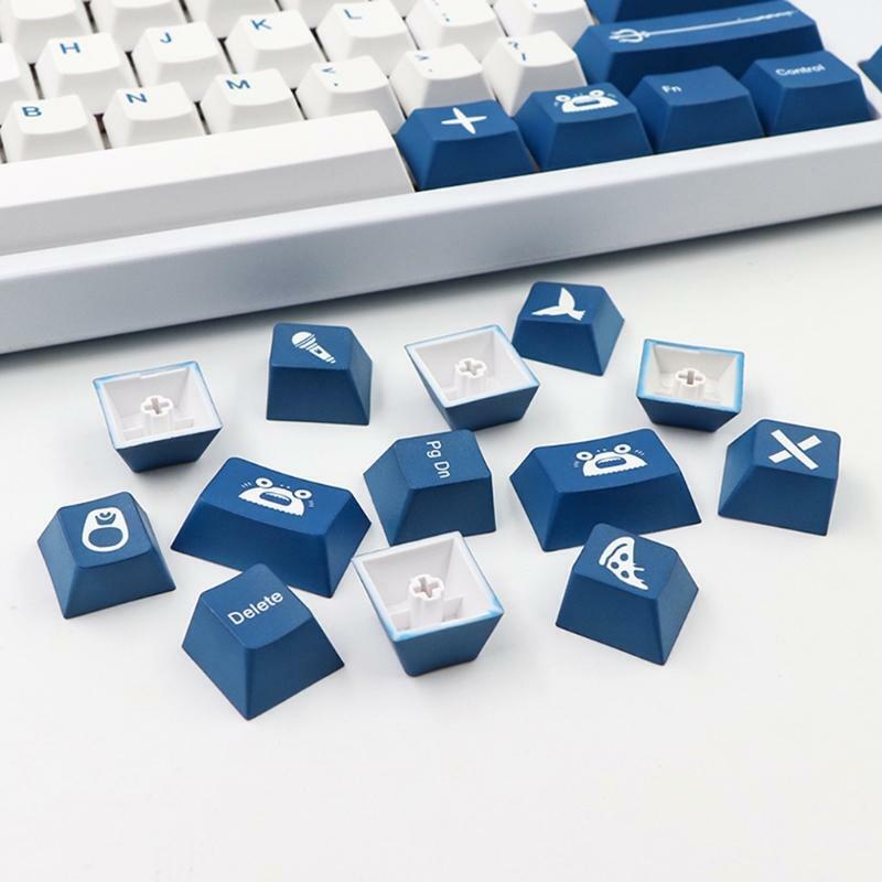 138 Pieces PBT Keycap Cherry Profile Standard Sublimation Process Iso Key Cover