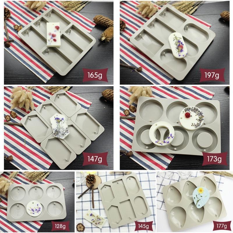 6-Cavity Waterdrops Soap Aromatherapy Wax Candle Plaster Epoxy Making Silicone