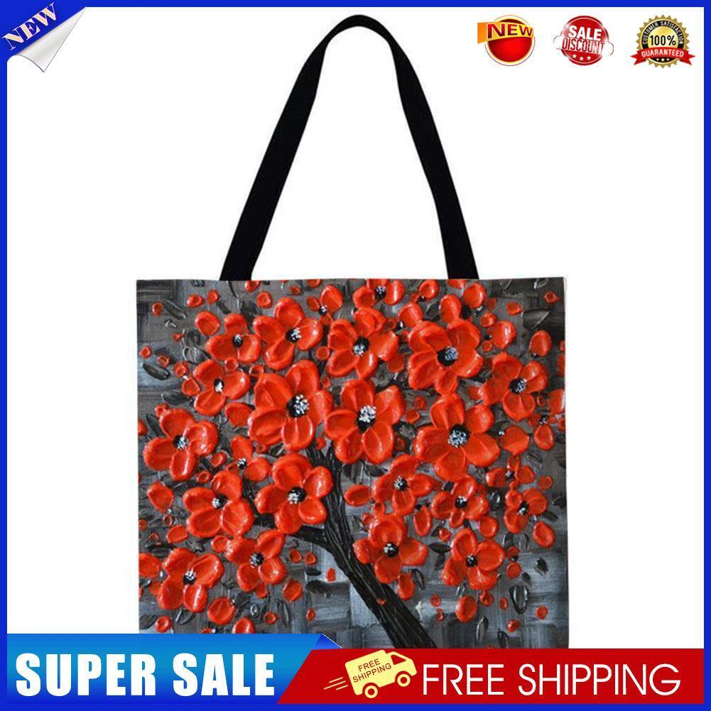 Big tree Printed Shoulder Shopping Bag Casual Large Tote Handbag (40*40cm)