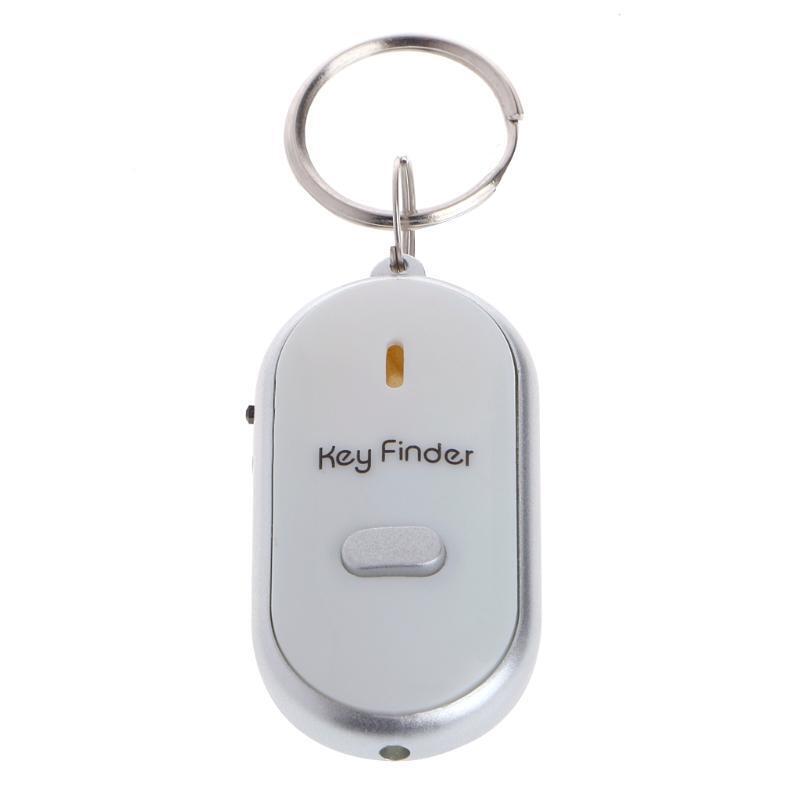 LED Anti-Lost Finder Keychain Whistle Sound Control Key Locator Outdoor Sports