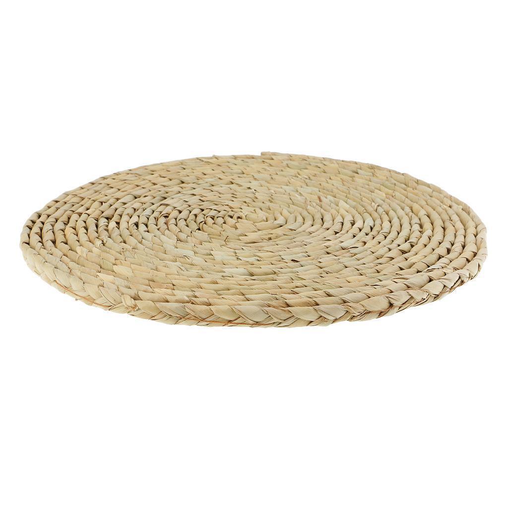 30cm Tatami Cushion Seat Mat Handmade Round Straw Floor   Chair Mat