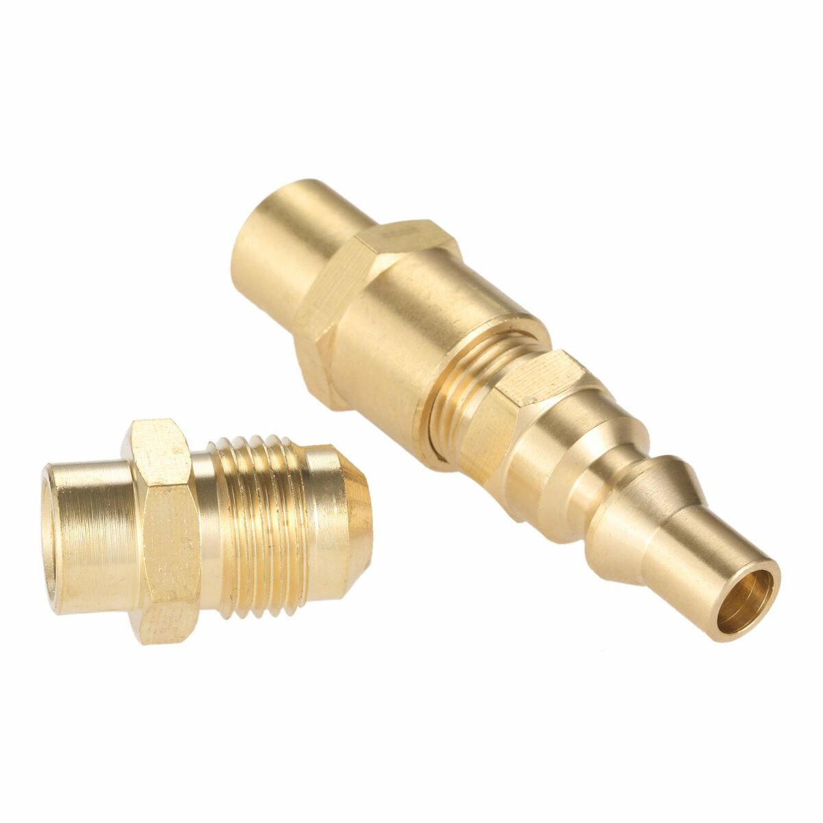 Propane Quick Disconnect Adapter for Weber Q Gas Grill+3/8" Male Flare Adapter
