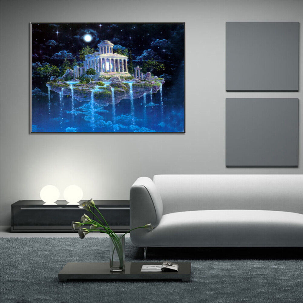 Castle in the Air 5D Diamond DIY Painting Craft Kit Home Decor Craft