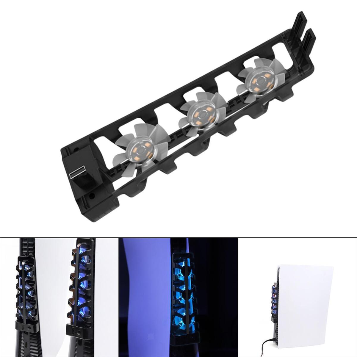 Cooling Fan Efficient System Accs Game Plastic for PS5 Console Disc Version