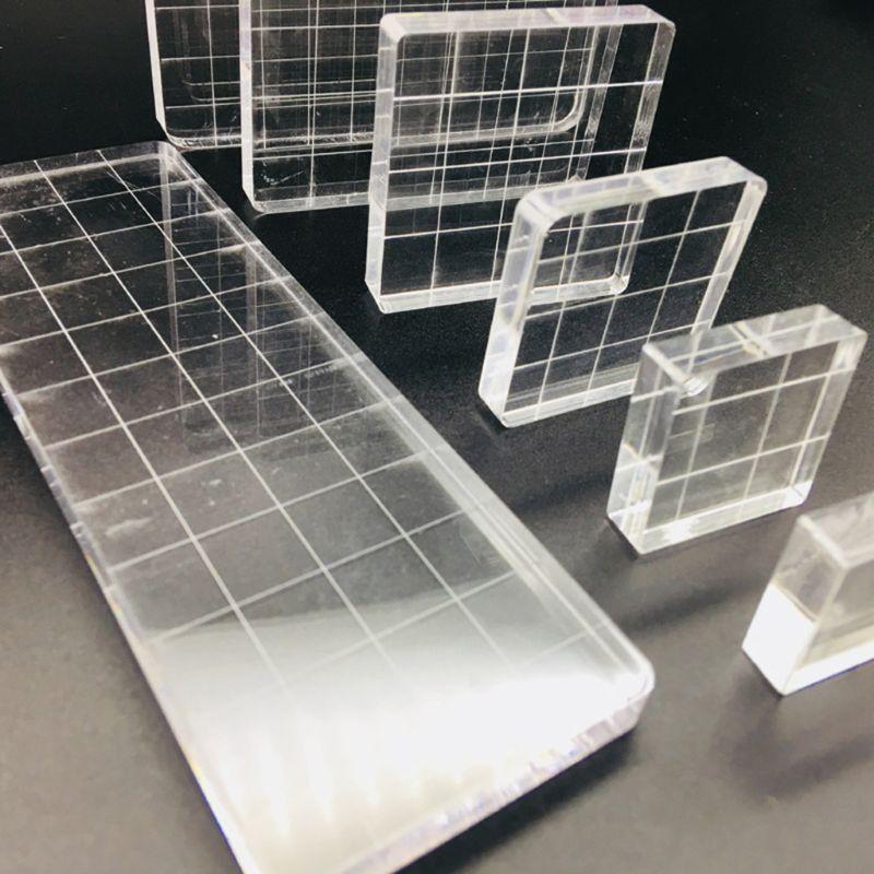 7pcs High Transparency Acrylic Block DIY Crafts Seal Stamp Scrapbooking Album