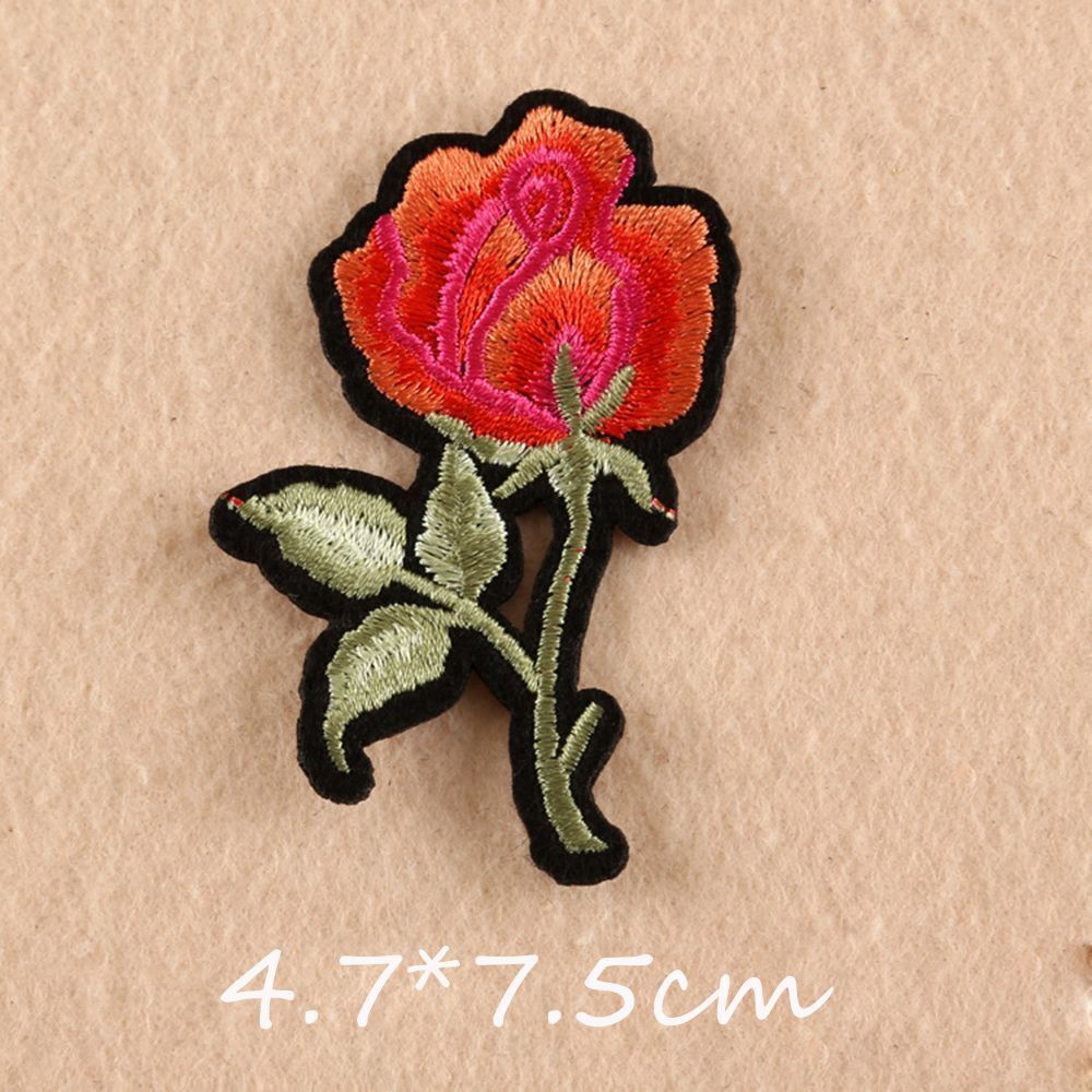 11pcs/set New Craft Motif Jeans Embroidered Applique Patch Flowers Sew/Iron on