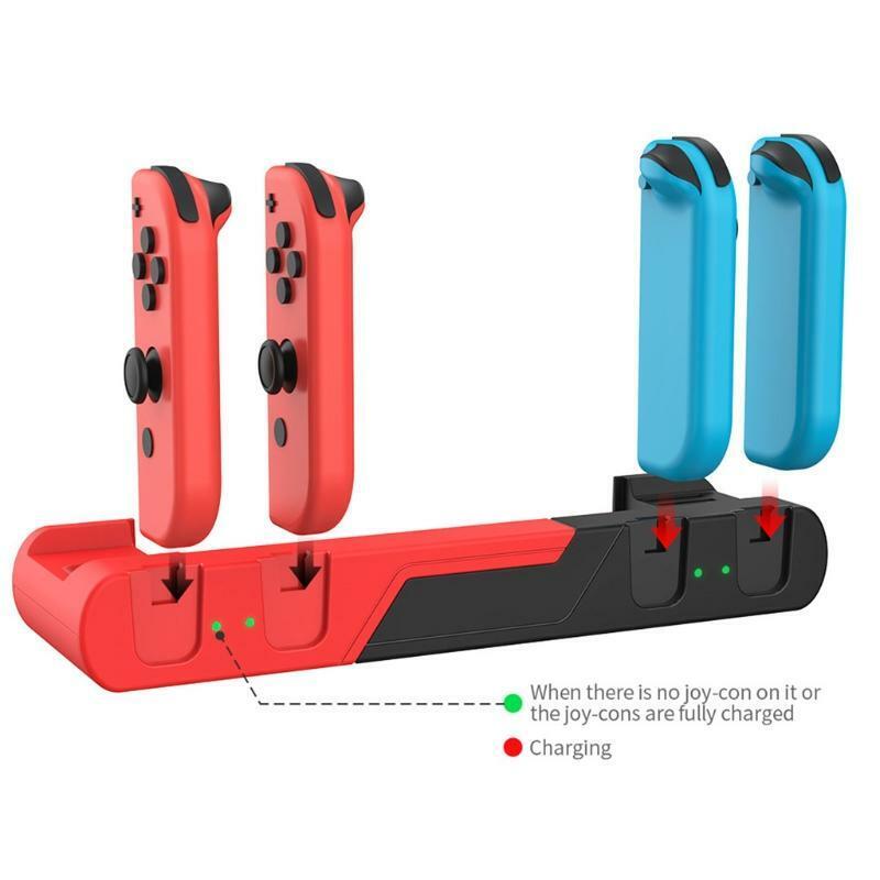 Charger  For Switch  Joycons Controller Gamepad 4-in-1Charging Dock