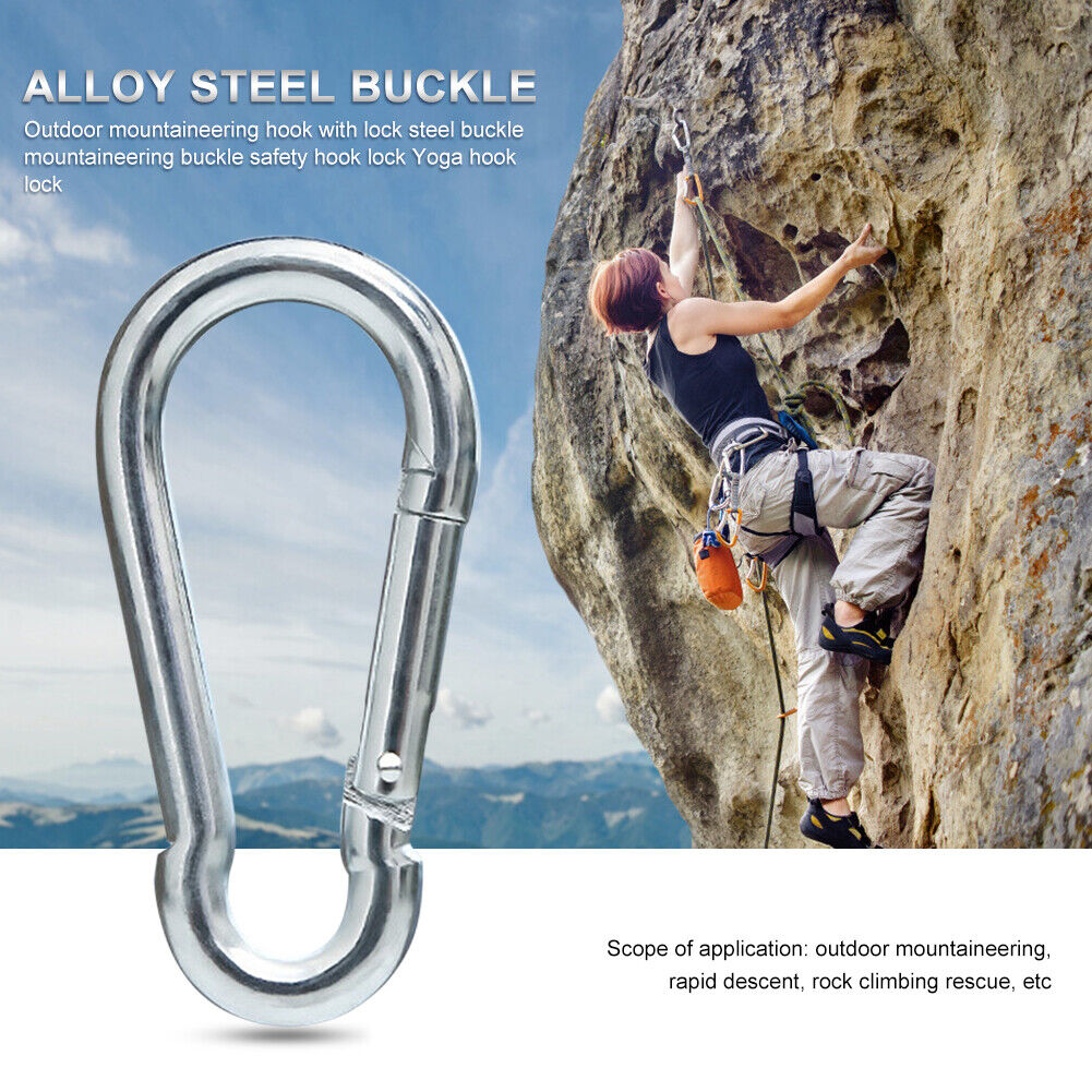 Alloy Steel Carabiner Outdoor Camping Hook Buckle Climbing Tools (8mm)