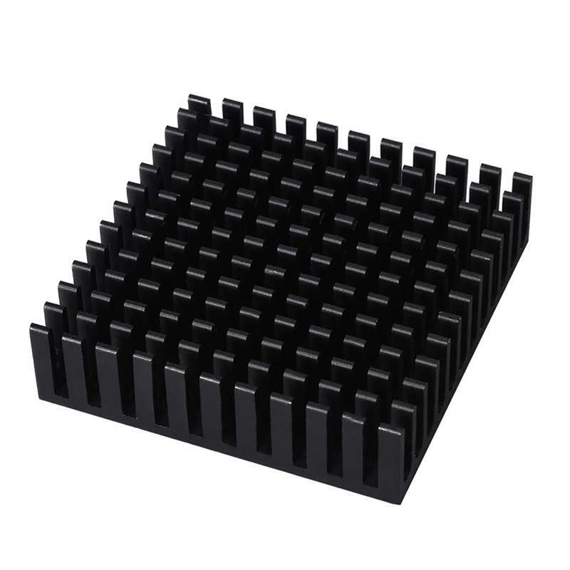 4x4x1.1cm Anodize Aluminum Heat Sink Radiator CPU Routing Cooling Block Pad