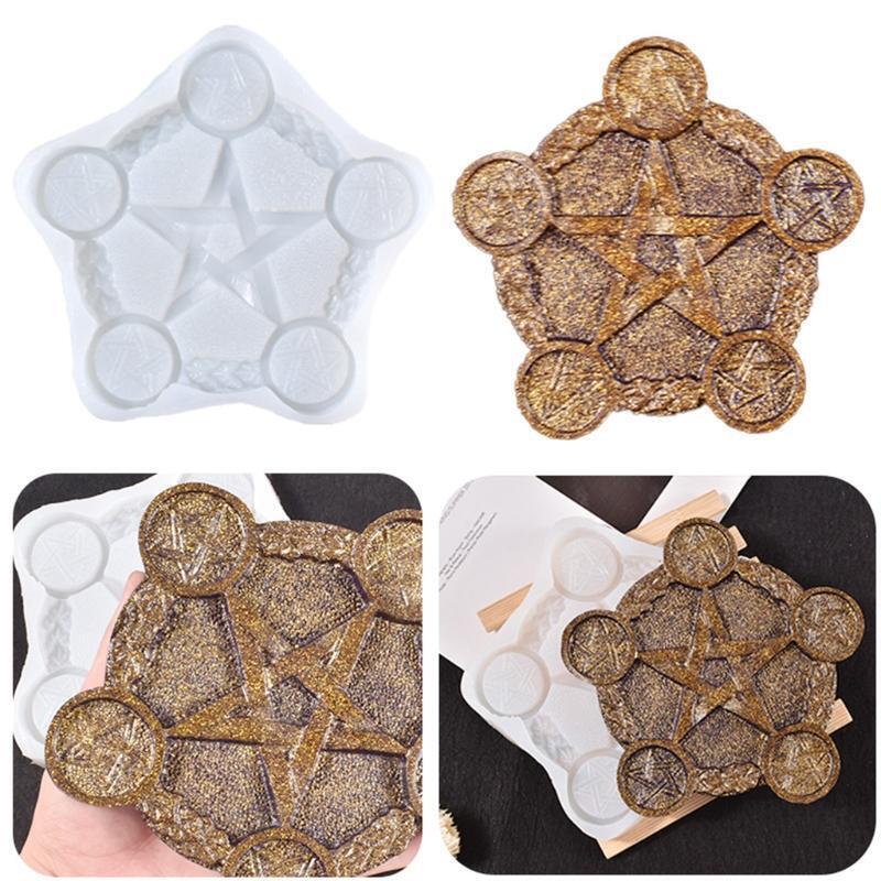 Handicrafts Casting Aroma Plaster Silicone Mold Handmade Altar Candlestick Mold