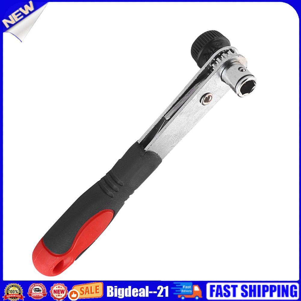 Semi-Automatic Double-Headed Ratchet Grip Spanner Screwdriver Bit Wrench