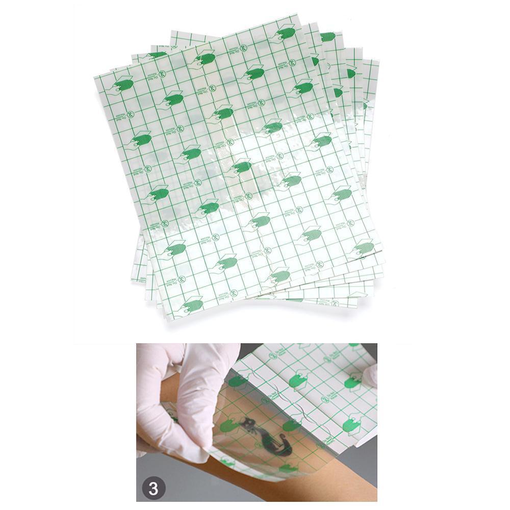 5Pcs Thin Tattoo Protective Films Dressing Tape Bandage for Second Skin Film