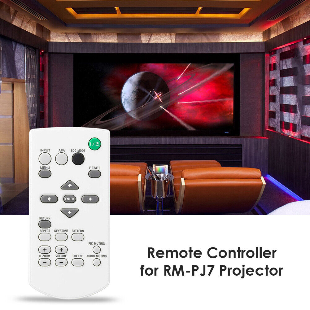 Replace Projector Remote Control for Sony RM-PJ7 RM-PJ6 VPL-CX63 VPL-CX70