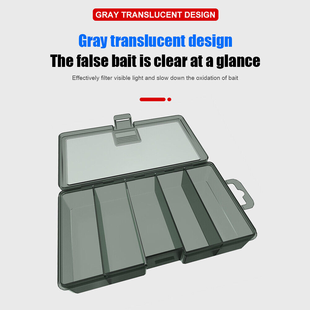 Fishing Hooks Lures Bait Storage Box Fishing Tackle Container Case (S)