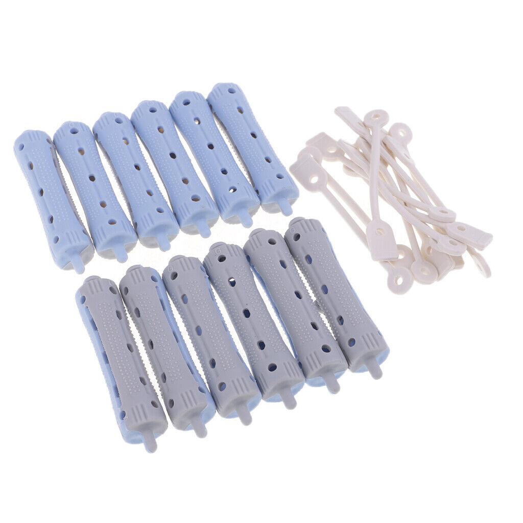 60 Packs Non-Slip Perming Rods Waves  Rollers Curlers Styling 7cm+9cm