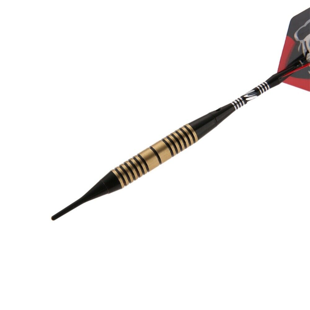3Pcs Professional Cool Red Devil Flight Soft Tip Darts with Extra 36 Soft Tips