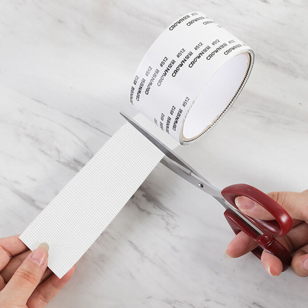 5x200cm Anti-Mosquito Screen Window Patch Self-Adhesive Repair Tape (White)