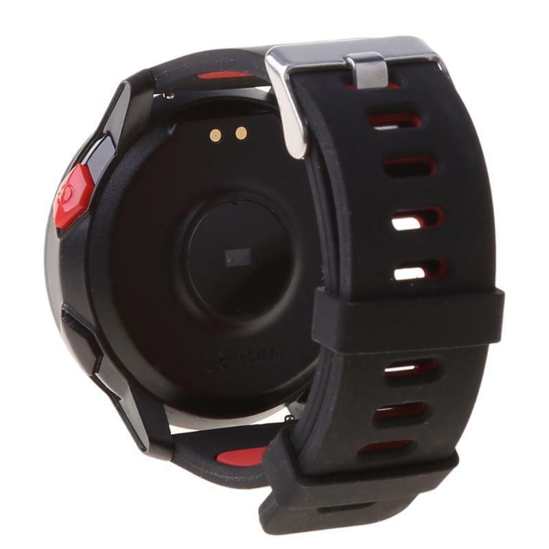 R18 Smart Watch IP68 Waterproof Sport Fitness Tracker Heart Rate Monitor Men Red