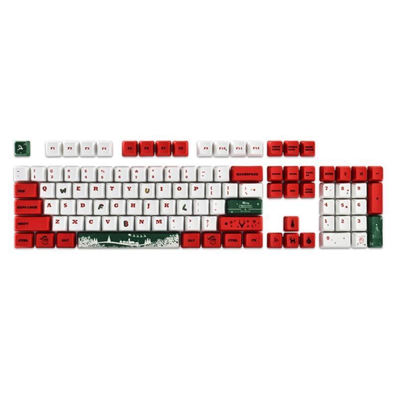 Christmas Keycaps 123 Keys OEM PBT for Mechanical Keyboard Cherry MX Switches