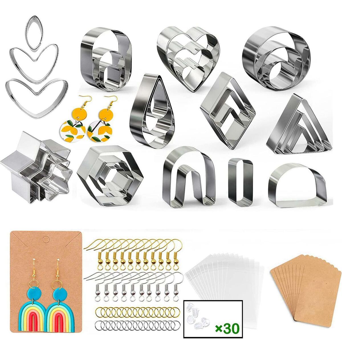 Polymer Clay  Jump Rings Earring Accessories Kit Durable Professional