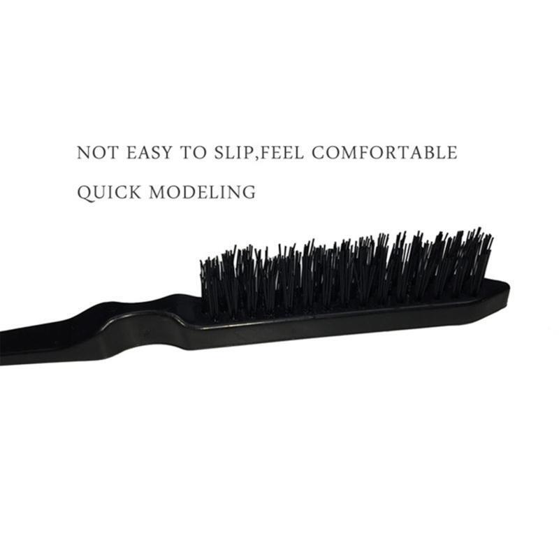 4pcs Rat Tail Comb Edge Brush Teasing Fluffy Hair Brush Styling for Women Kids
