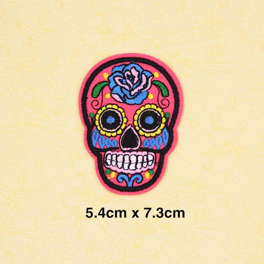 8Pcs Fancy Sugar Floral &  Embroidery Applique Patch Sew  Badge