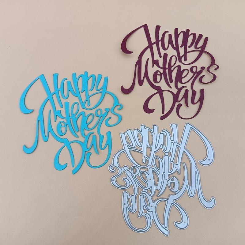 Happy Mother's Day  Metal Cutting Dies Stencil Scrapbooking DIY Album Stamp