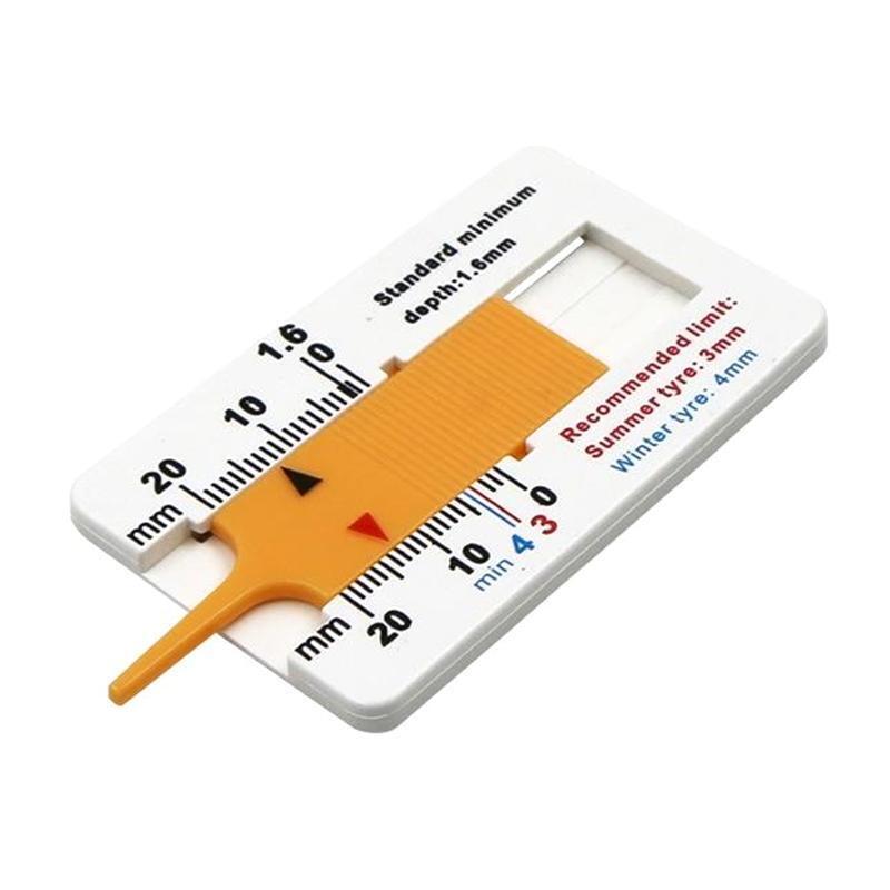 Tread Depth Meter Adjustable Plastic Digital Measuring Tool Tyre Tread Depth