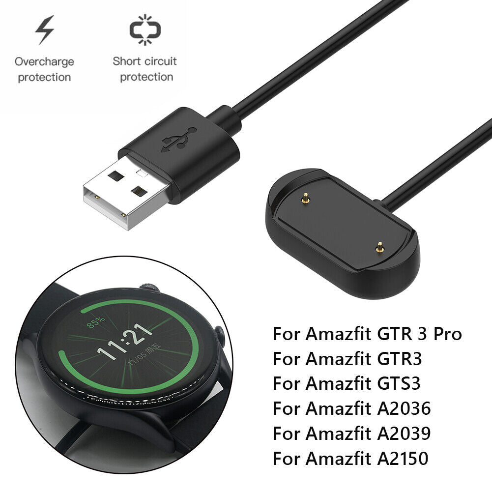 Smart Watch Dock Charger USB Charging Cable for Amazfit GTR3 Pro/GTS3/A2036