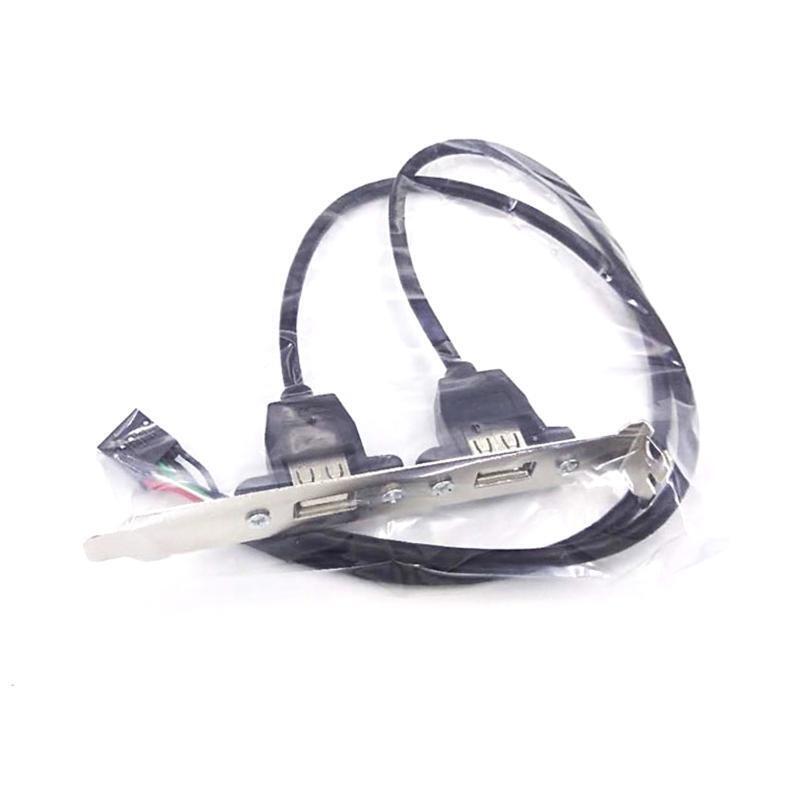 9 Pin to Usb 2.0 Cable Motherboard Chassis Rear Pci Baffle Line Extension Cable