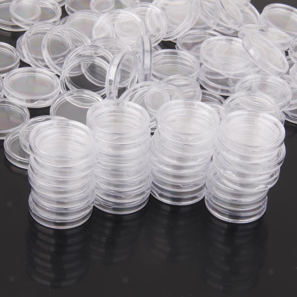 200/lot Transparent Commemorative Coin   Organizer Container Holder