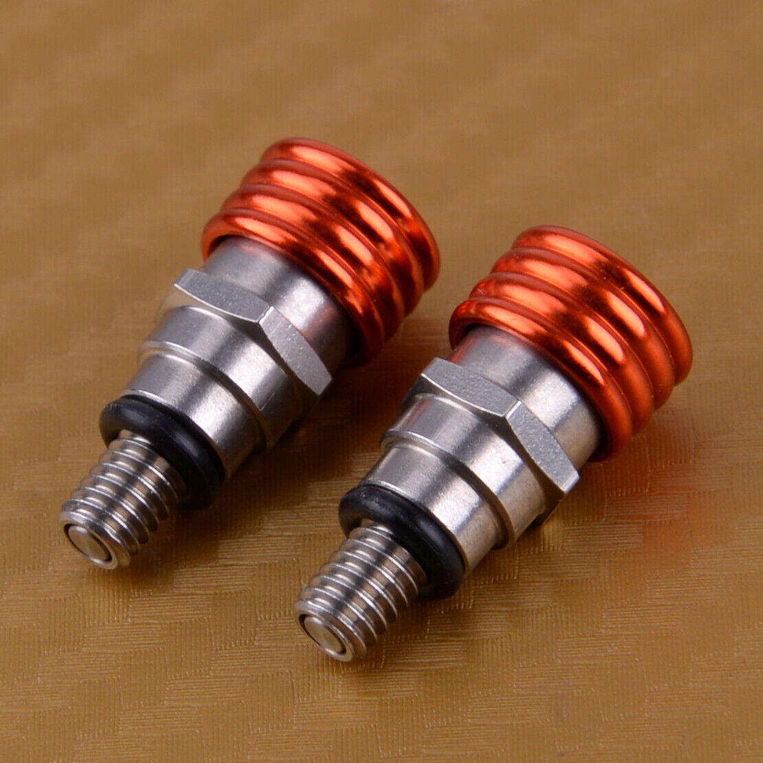 Air Bleeder Fit for BMW Adventure M4 0.7mm Pressure Fork Relief Valve Orange Lid
