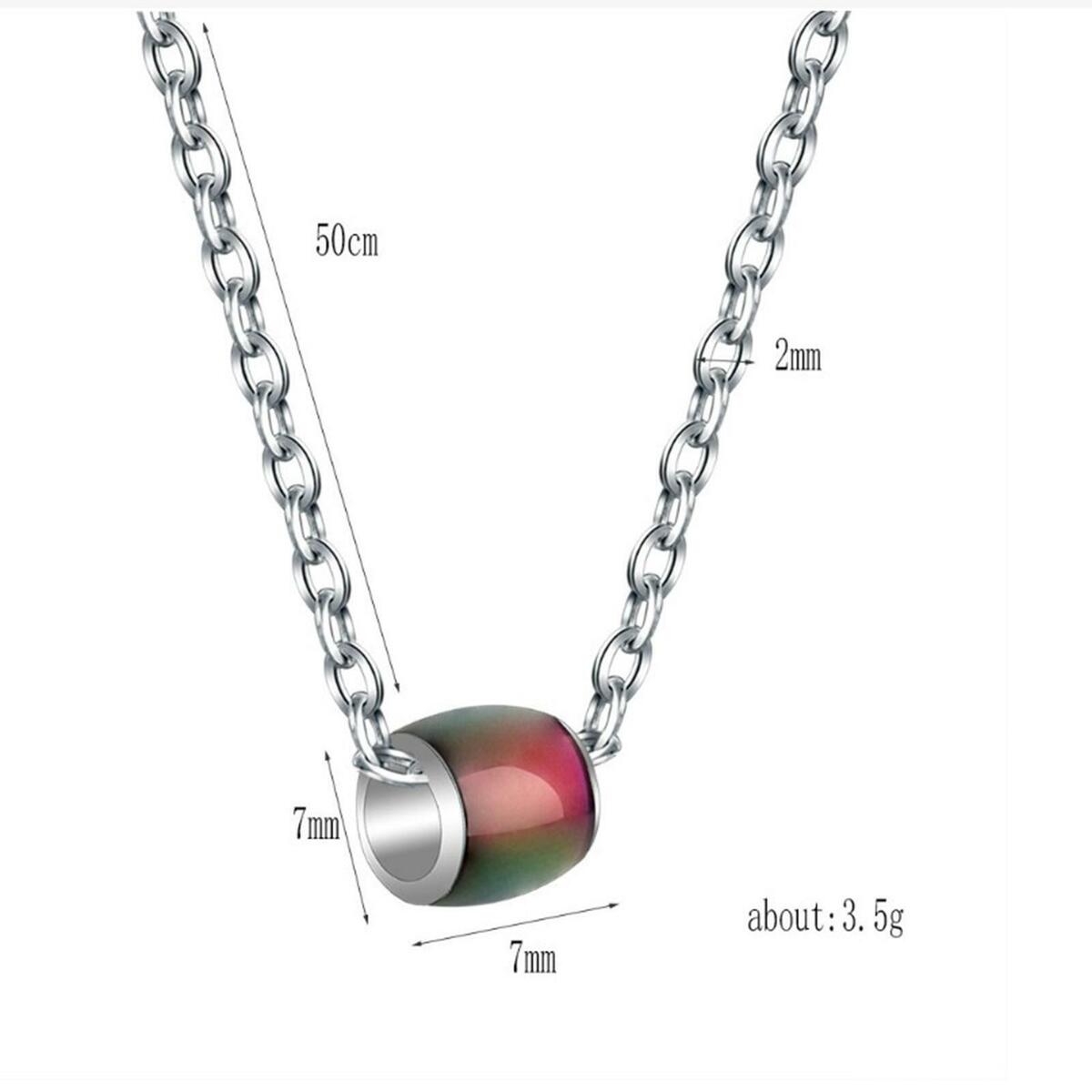 Temperature Sensing Pendant Necklace Jewelry Gift Romantic for Anniversary
