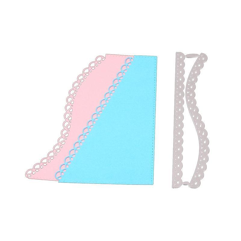 Lace Wave Frame Metal Cutting Dies for DIY Paper Art Crafts Photo Album Decor