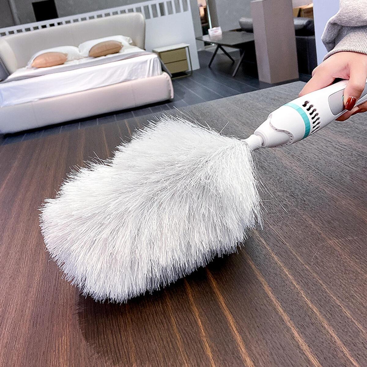 Vacuum Type Electric Feather Duster Cleaning Tool for Household Furniture