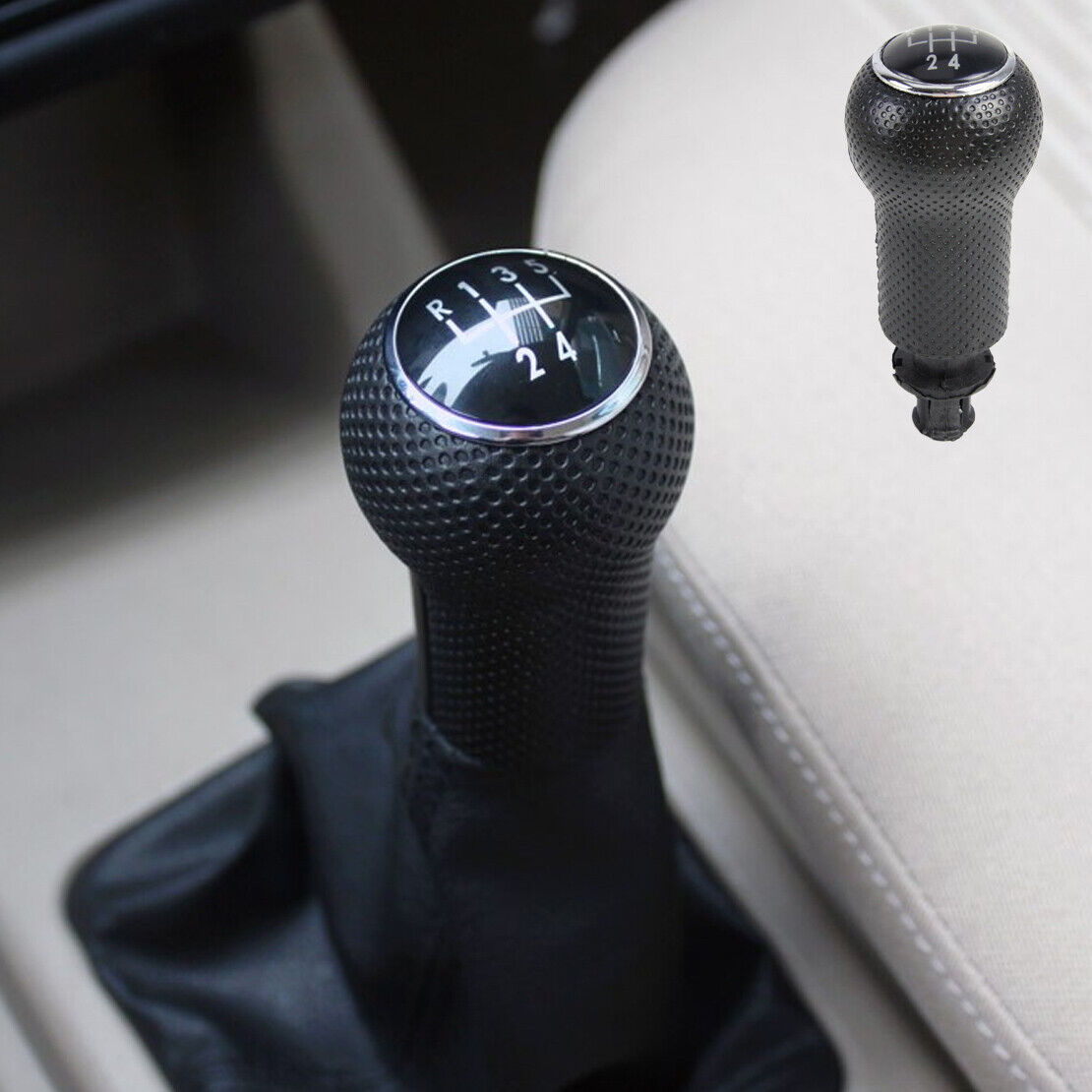 5 SPEED SHIFTER BLACK GEAR SHIFT KNOB fit FOR VW MK4 JETTA BORA GOLF GTI R32 Li